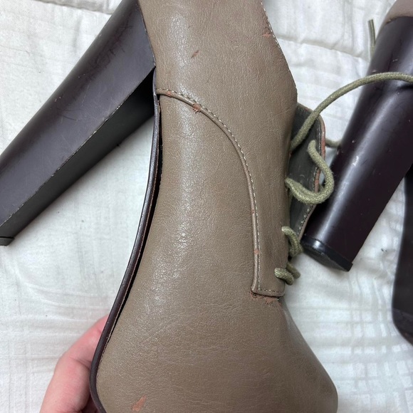Vintage Forever 21 platform nude ankle boots from 2011ish - Picture 5 of 6